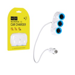 Hoco 3 in 1 Car Charger C1 White Hoco 3 in 1 Car Charger C1 White
